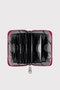 Zoozie Bags Cartera Fucsia Mujer Piel Auténtica Lujosa y Práctica con Múltiples Ranuras para Tarjetas y Bolsillo con Cremallera